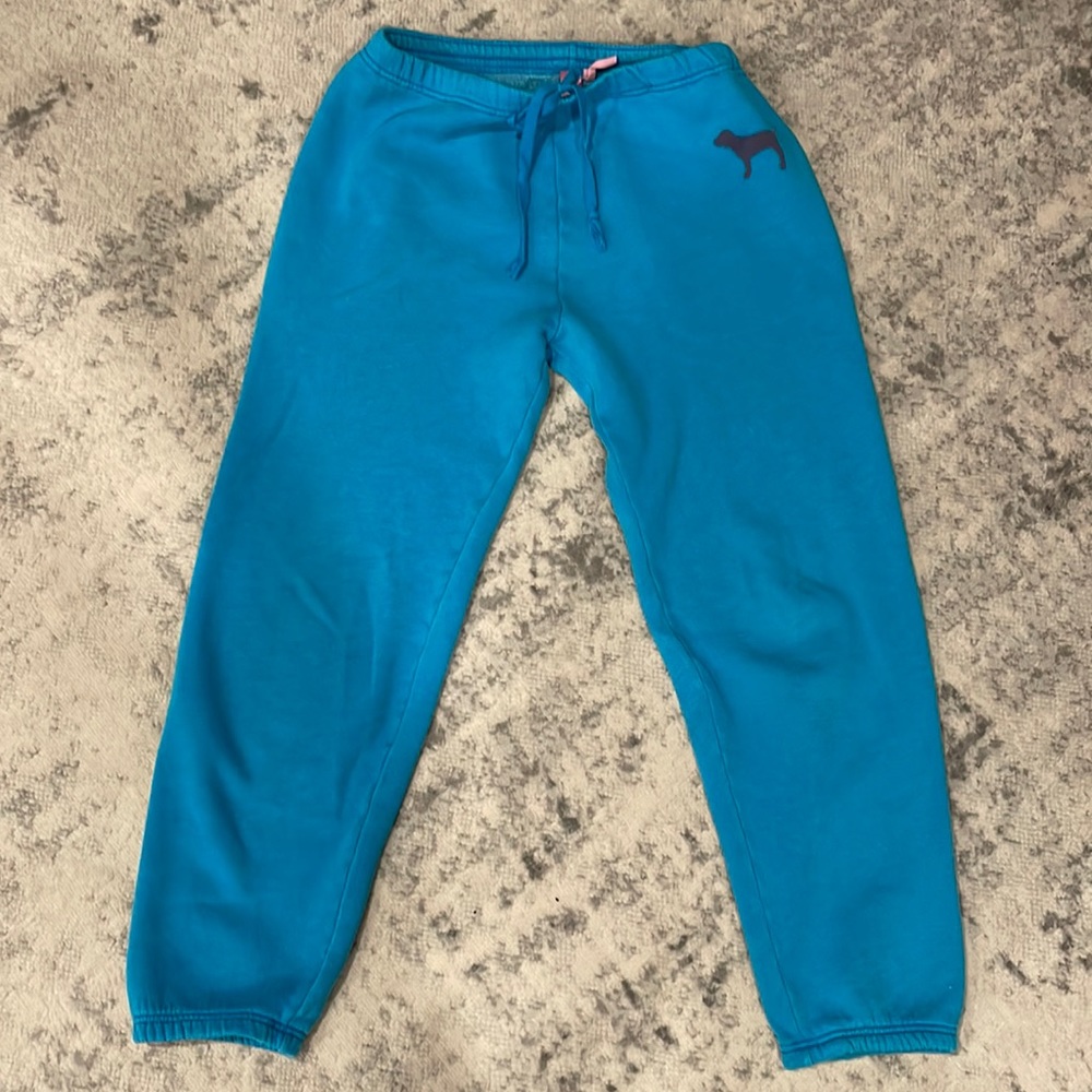 Aqua blue PINK sweat pants
